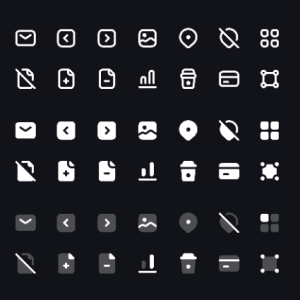 Universal UI Linear Icon Library