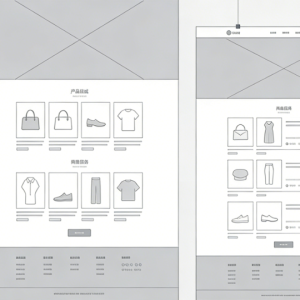 eCommerce Interface Wireframes